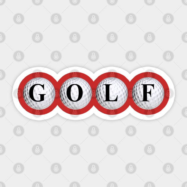 Golf Balls Sticker by Ruggeri Collection